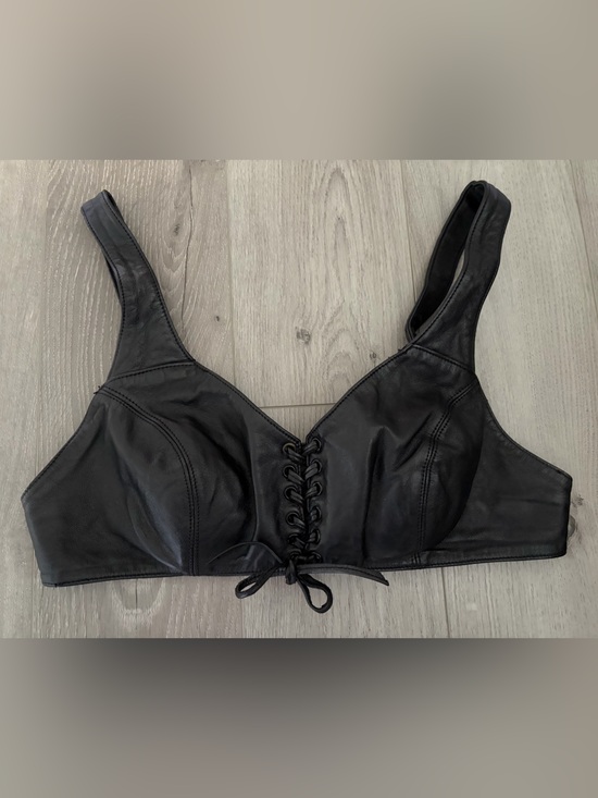 Harley-Davidson Other - Harley Davidson Vintage Genuine Leather Bra Top size Medium